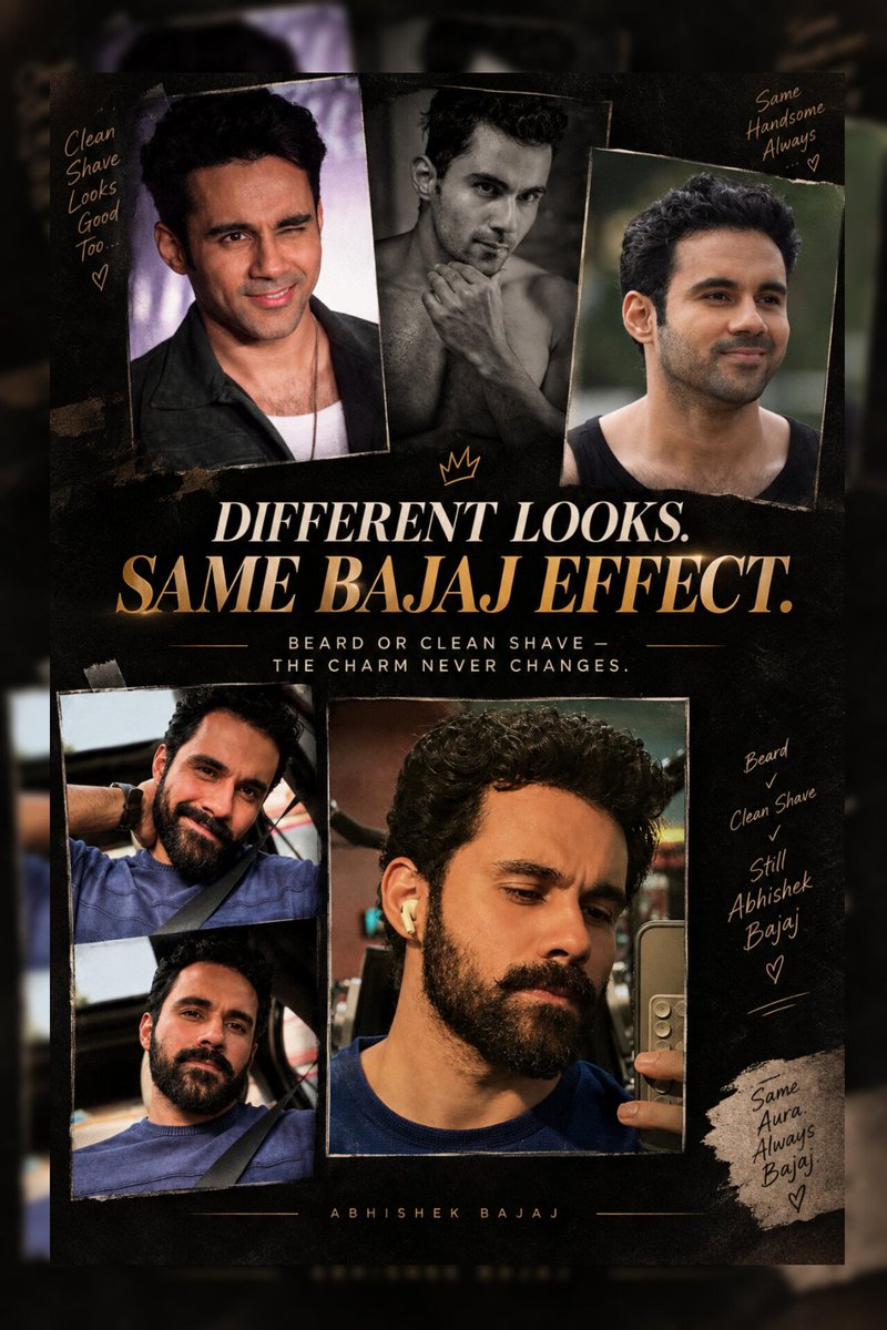 DahiChiniNamak's tweet photo. BEARD OR CLEAN SHAVE
 HE STILL SERVES.😎🦾
Comment your Favorite look 👀👀
@Humarabajaj6 #sherdil #abhishekbajaj #Abhinoor https://t.co/DSSKBc9URy