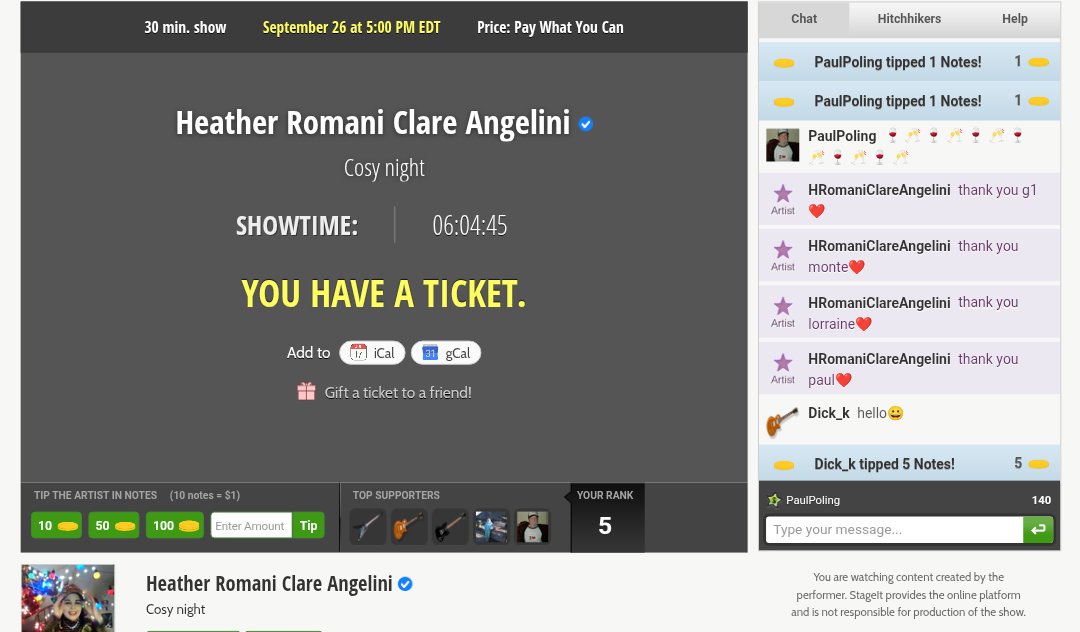 paupoljr's tweet photo. Cosy night on stageit with @HromaniAngelini 
https://t.co/mzUXvjzoAA https://t.co/9Qp2PXePXz