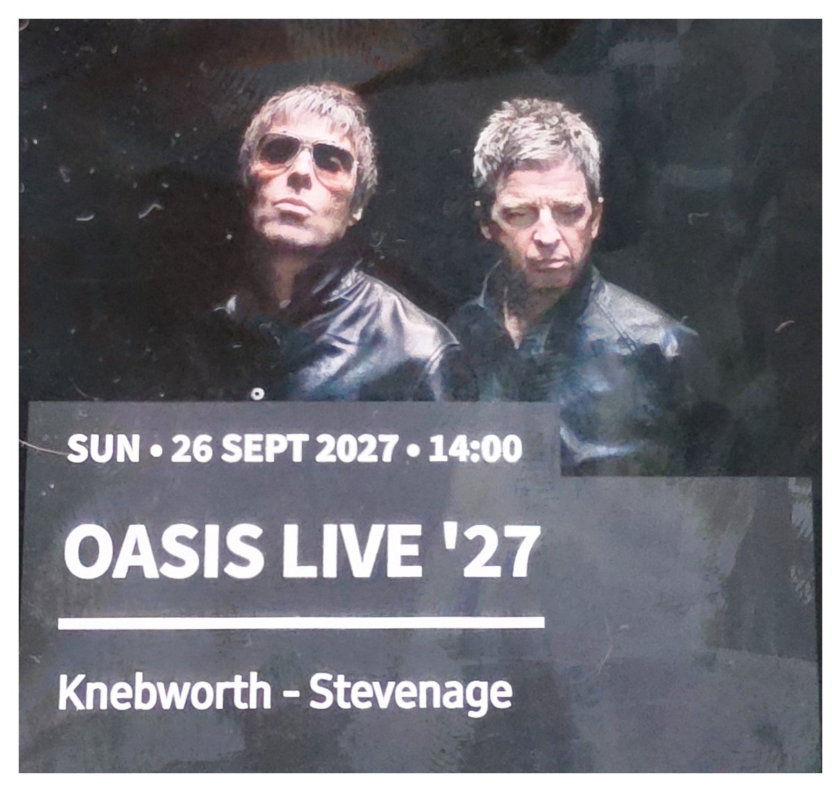 D088Y13's tweet photo. Liam @ o2 2024
Oasis @ Wembley 2025
NOW KNEBWORTH 2027!!
 Final show of the tour. 
26-9-2027!!

@liamgallagher @oasis @NoelGallagher 

#oasis #oasis27 #KNEBWORTH https://t.co/egsoVB34r4