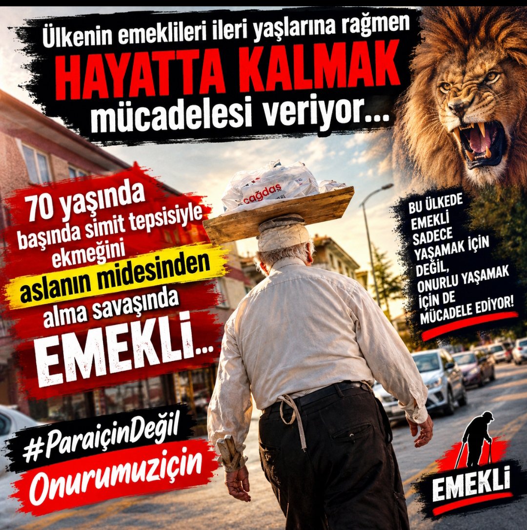 _Gecen_gunler_'s tweet photo. @ekremacikel #yeterartık

Ülkenin emeklileri ileri yaşlarına rağmen hayatta kalmak mucadelesi veriyor 
70 yaşında başında simit tepsisiyle ekmeğini aslanın midesinden alma savaşında EMEKLİ...
@ekremacikel
@szctelevizyonu
#ParaiçinDeğilOnurumuziçin https://t.co/m31jY2jo15