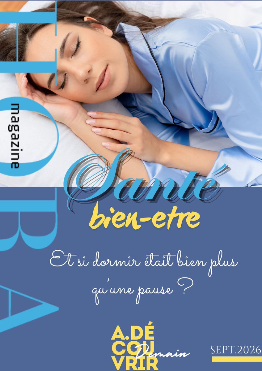 FethyMecheti's tweet photo. SANTE
Bien-Etre
🌙 Et si dormir était pas qu’une pause ?
Dans son nouvel article
Émilie Birot nous rappelle que le sommeil est un véritable allié de  la mémoire, équilibre émotionnel et immunité
Quelle place accordez-vous à votre sommeil ?
DEMAIN🕜
👉 sur https://t.co/fyztsEhWfz https://t.co/Kk1wYGbzlG