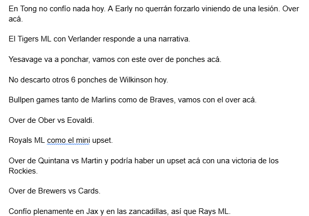 SportsAndBets6's tweet photo. Esta no es como tal mi visión porque son pocas palabras, son más bien las conclusiones de dicha visión.

El monstruo que es la temporada regular de MLB termina mañana, el monstruo que son los playoffs es otro distinto.

Suerte a todos y se agradecen las interacciones. https://t.co/xSM0se3s2p