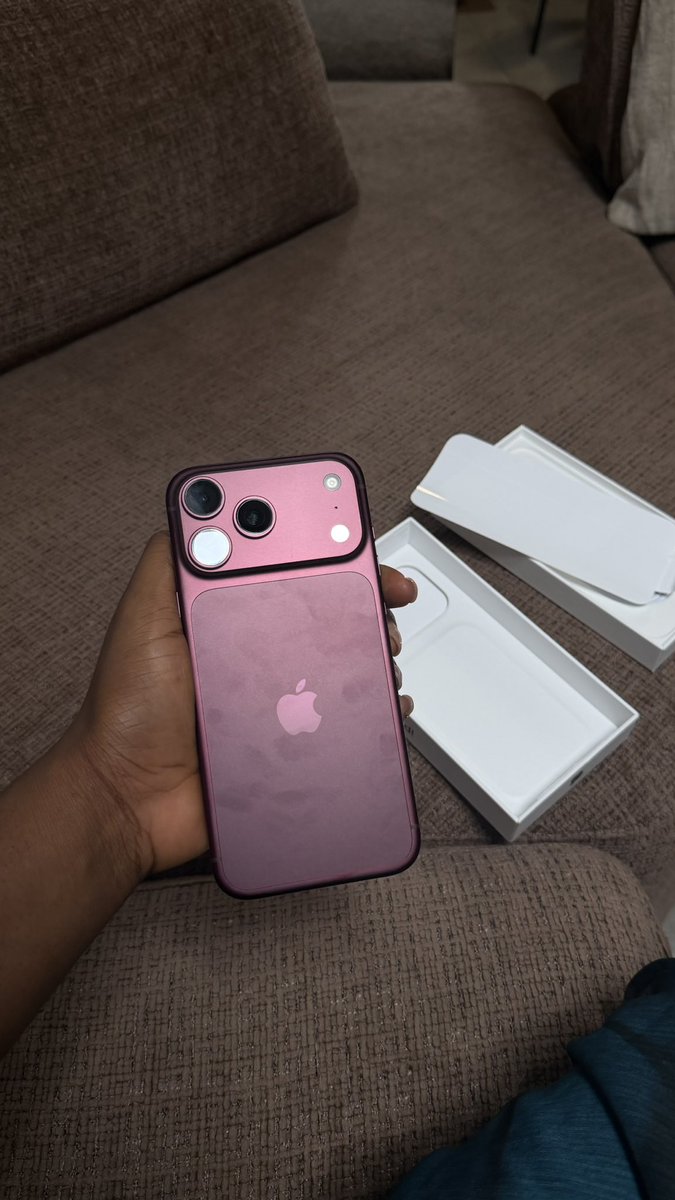 praisejohnn's tweet photo. I can’t believe my man just got me the new iPhone 18pro max 1 terabyte , 3.6million naira 1 terabyte 🤭🥹.. https://t.co/bWOjCrqcKs