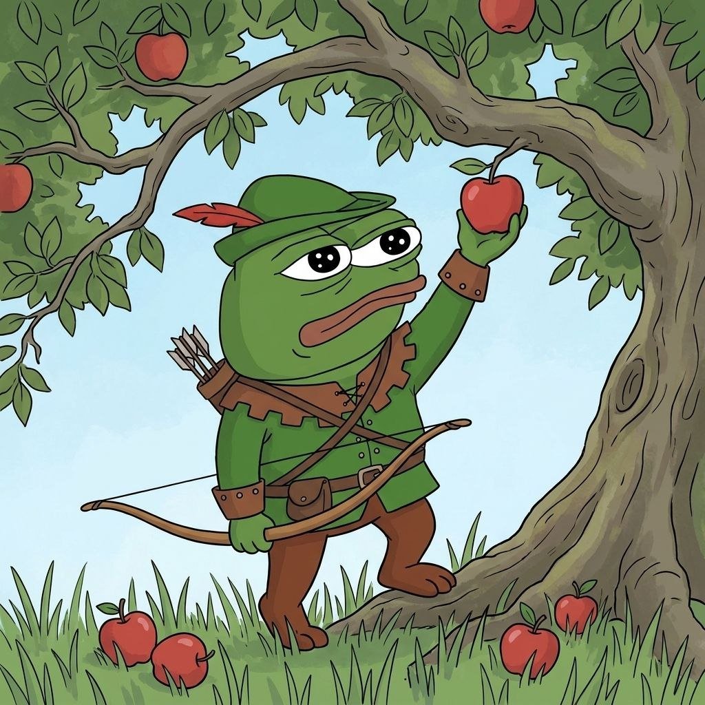 RobinPepeCoin's tweet photo. He could have shot it down. He reached up instead. Some things you do by hand. https://t.co/iNsCF23nKC