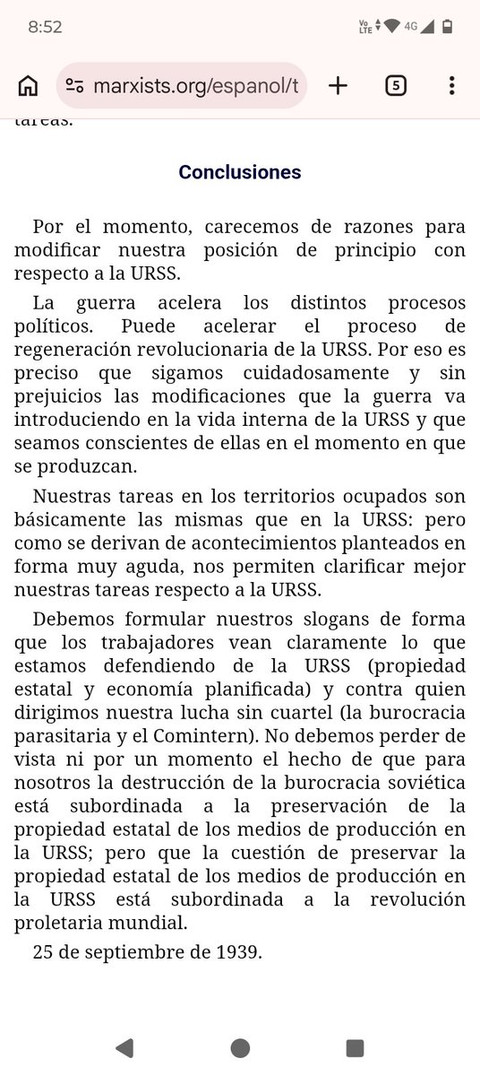 AmadeoBaldomero's tweet photo. Dicho esto, la postura esgrimida en "La URSS en guerra" sí subordina la defensa de la URSS a la revolución mundial. 

Por eso hay quienes sostendrán que Trotsky no pasaría como tal al campo de la contrarrevolución. https://t.co/rcHqwy632j