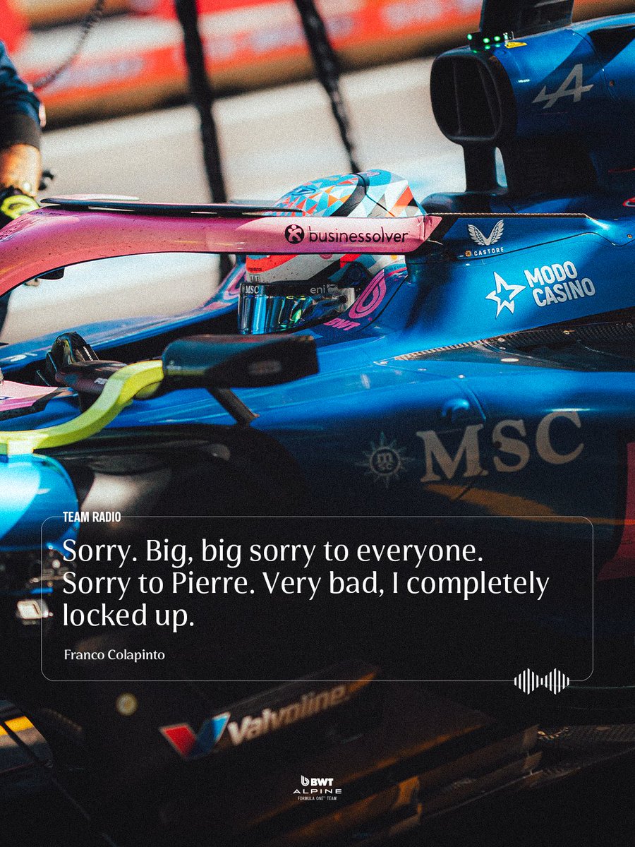 AlpineF1Team's tweet photo. 📻 @FranColapinto https://t.co/7MT5OPMd5b