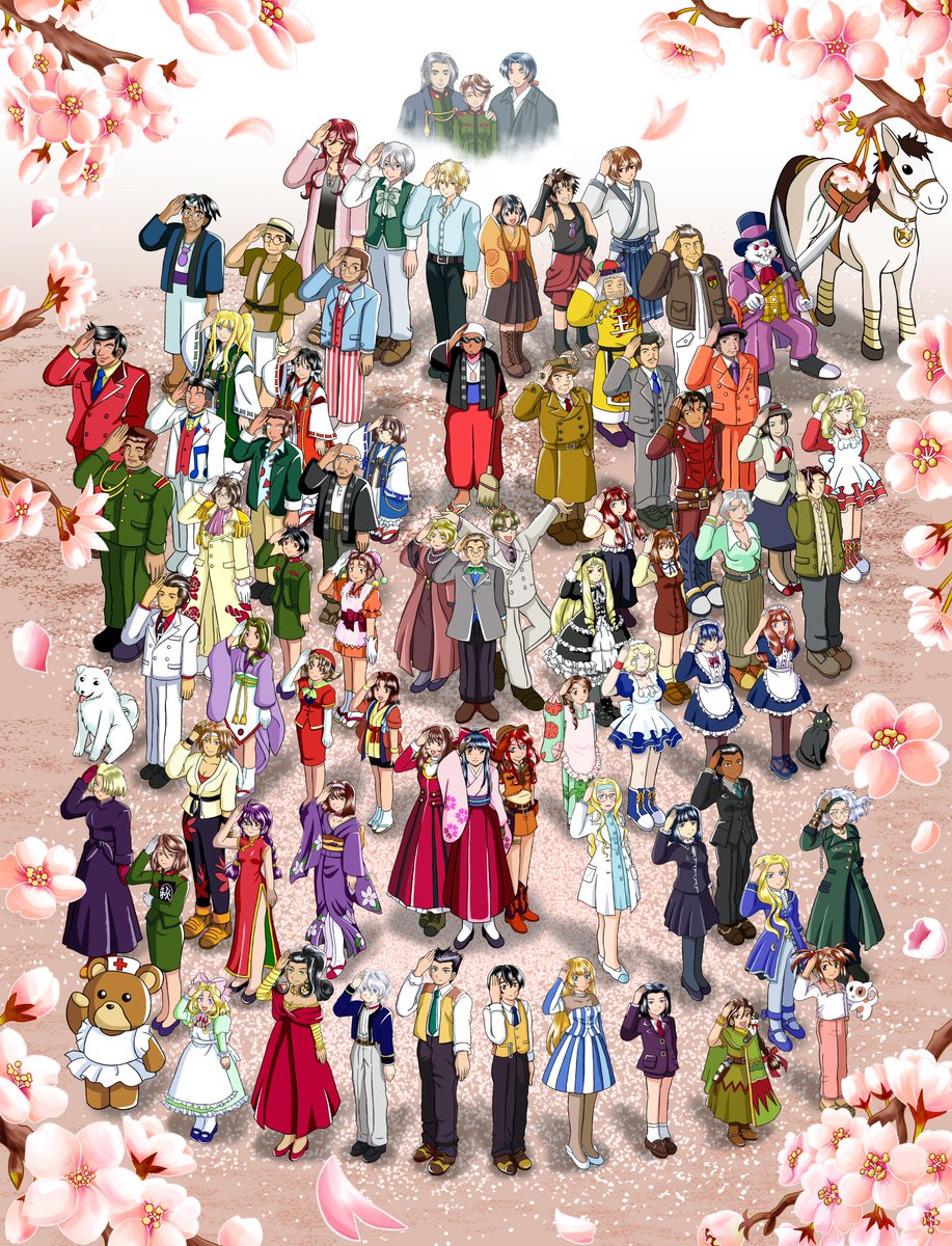 yusura16v02's tweet photo. 🌸9月27日は初代サクラ大戦の発売日！今年でついにシリーズ30周年！おめでとうございます🌸

あのころ大神少尉・大河少尉だった
いまも　これからも
30年分の愛が香る頃に　また君達に逢いたい…

全世界の大神隊長、大河隊長、
華撃団隊長たちに敬礼！
#サクラ大戦 #サクラ大戦30周年 https://t.co/rU3WeaP79f