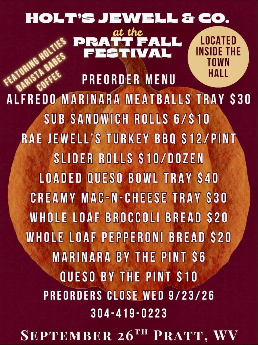 TresaHowell4WV's tweet photo. Looking for something to do today?
It’s that time of year! Enjoy a day of small-town community with friends, neighbors, and families at the Pratt Fall Festival.
#TresaHowell
#WVFL
#WVHD52
#UKV
#WVHouseOfDelegates https://t.co/ZM3ElZSjPa