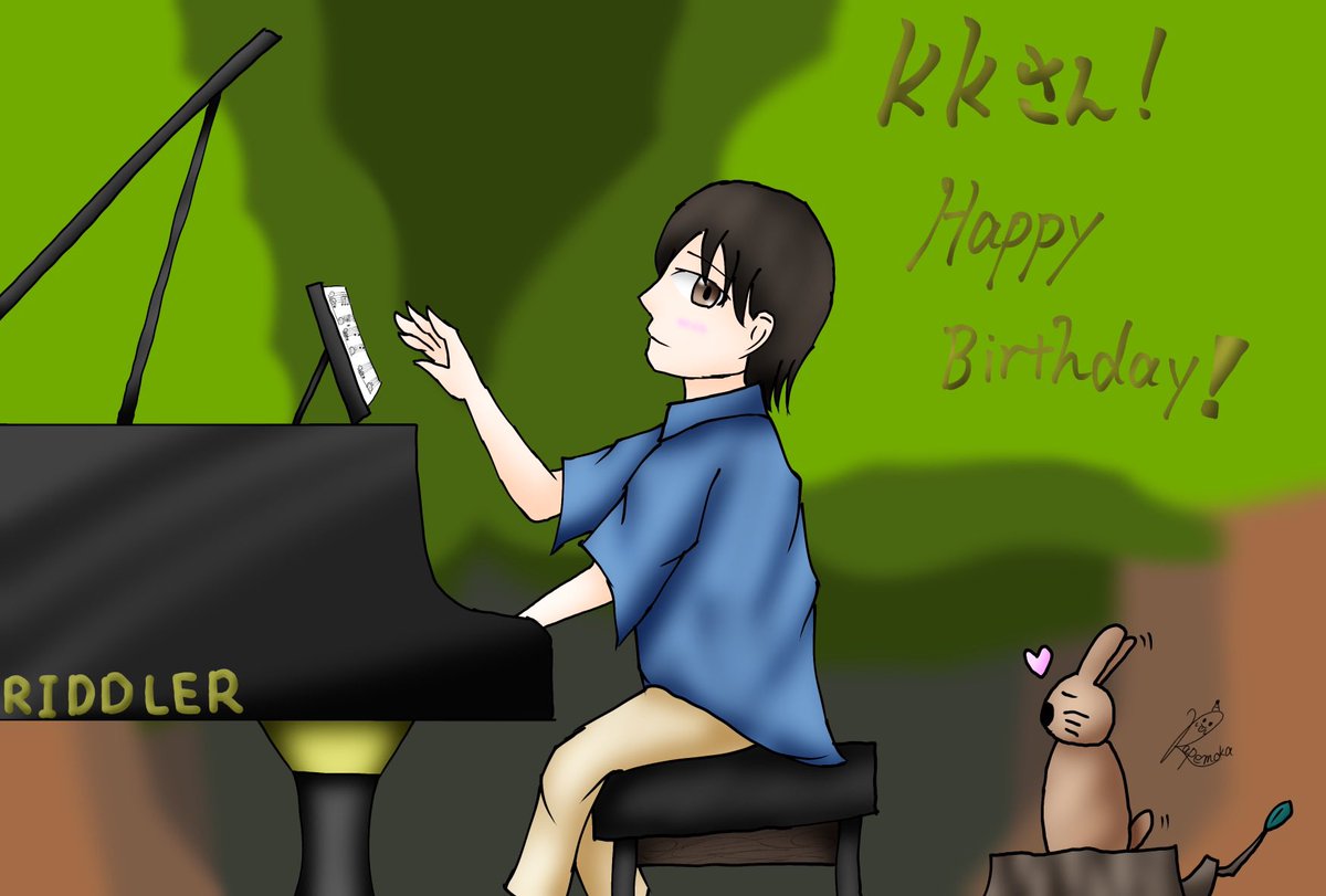 Rape_moka's tweet photo. #リドラの謎解きキャンバス
 
kkさん！誕生日おめでとうございます(,,> <,,)

kkさんの司会回し力と、笑顔、メンバーとの関わり大好きです♡♡

ピアノ弾く姿もっとみたいです！
これからも応援してます( *´꒳`*) https://t.co/FJFLh2jH0u