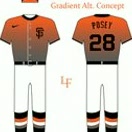 PaulThompsks's tweet photo. San Francisco Giants Gradient Uniform Concept (+ black pants variant)
#BaseballLife #TheCelebritiesXNAMTANFILM https://t.co/XE6fJbRwCG