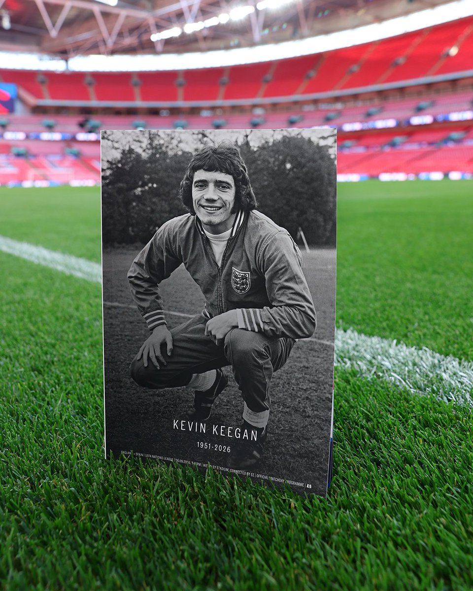 England's tweet photo. In memory of Kevin Keegan ❤️

Today's official matchday programme ⤵️