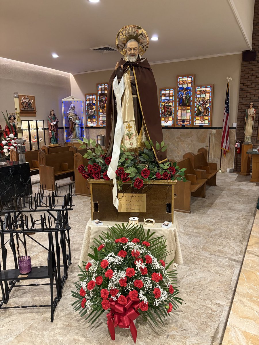PadrePioInc's tweet photo. Join us today at Saint Rita’s Church in Staton Island. Relic exhibit at 11:00 am with Mass at 4pm. #padrepio https://t.co/muRPoDvOj2