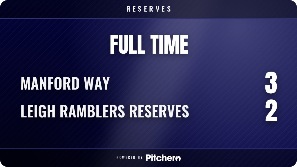 LeighRams's tweet photo. FULL TIME: Manford Way 3 - 2 Leigh Ramblers Reserves
#MANLEI #Pitchero
https://t.co/7uB0LscR7H https://t.co/XL8ueOJHlq