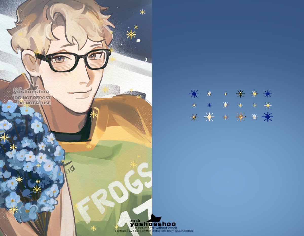 yoshoeshoo's tweet photo. (1/2) Happy 30th Birthday, my dearest Tsukishima ✨ 

#Tsukishima #月島蛍 #月島蛍生誕祭2026 https://t.co/CD0FcQ0Zof