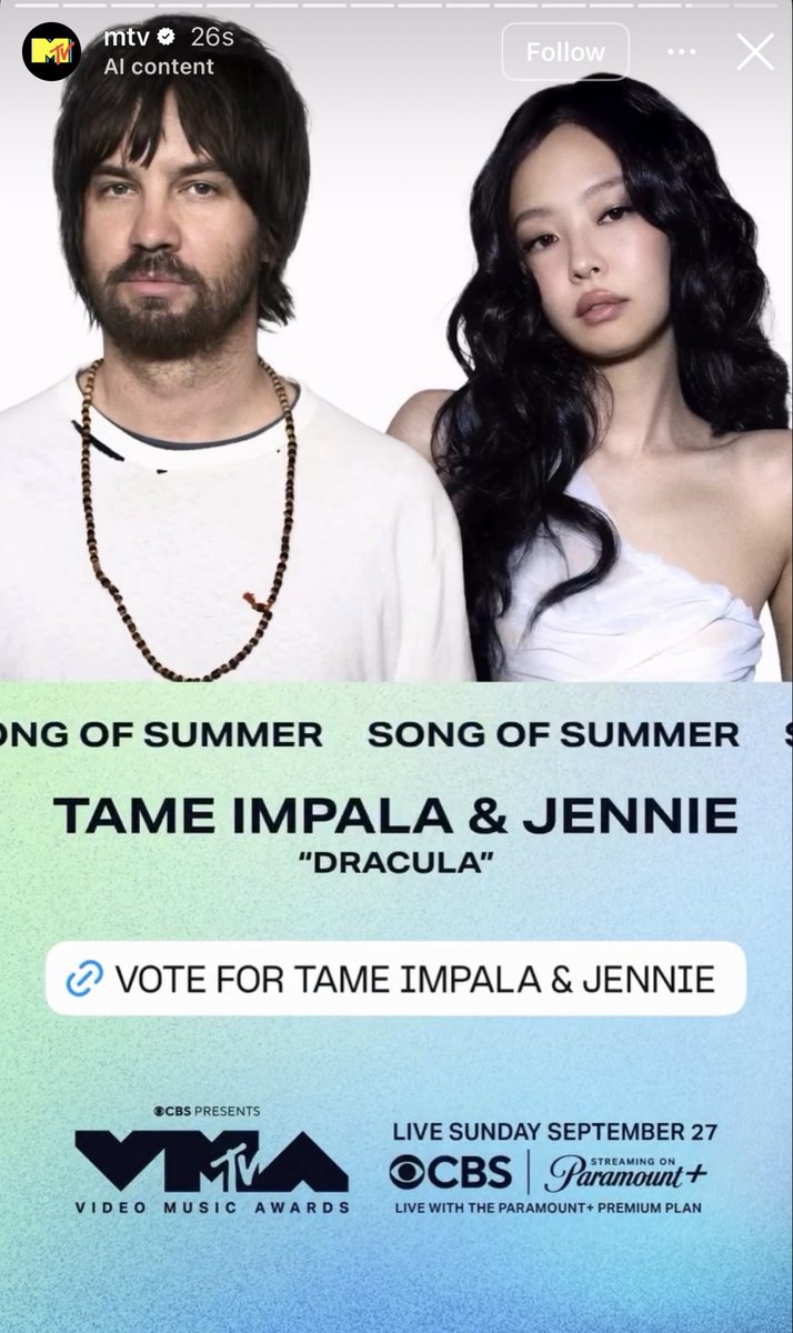 p1nks4vage's tweet photo. ⚠️ VOTE FOR JENNIE NOW ON MTV’s INATGRAM STORY FOR ‘Song Of The Summer’.

GIVE ME 500 REPLIES WITH PROOF + USE THE TAGS IN REPLIES TOO #JENNIE #VMAs #SummerSongDracula https://t.co/QBkG4NLQRr