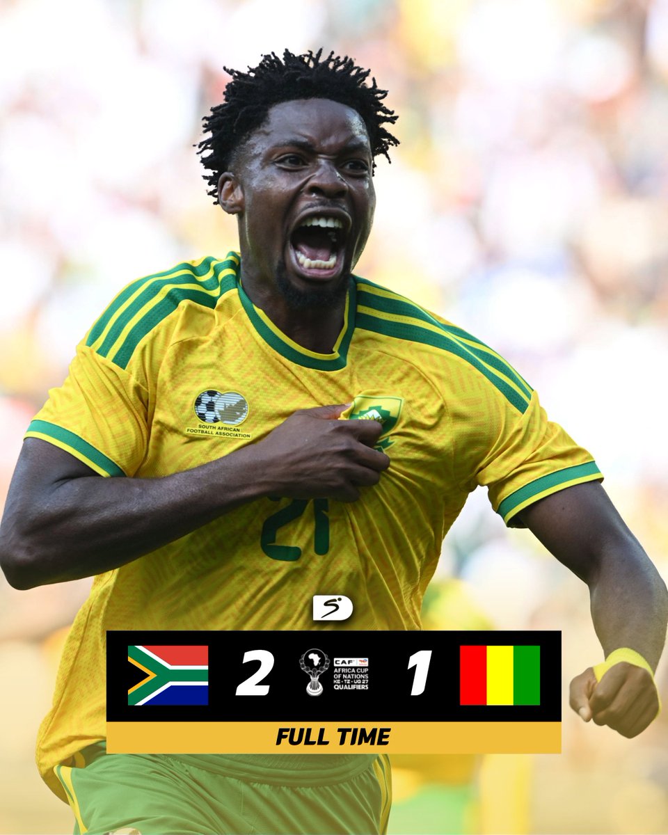SSFootball's tweet photo. It's a win for Bafana on Pitso's return 🇿🇦🔥

#SSFootball | #TotalEnergiesAFCON2027 https://t.co/JK1ZIU4Ndd
