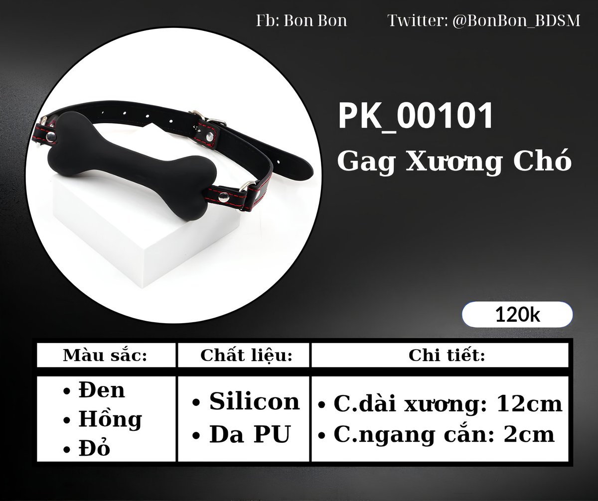 BonBon_BDSM's tweet photo. Gag Xương Chó - Bon đang sẵn màu đen ạ 🙆♀️
✅️ Có ship hỏa tốc HCM
-----------------------------
➡️XEM "ĐỒ CHƠI" Ở ĐÂY:
https://t.co/LD8cT84YMR
#BDSM #Sextoys #BDSMVN #BonBonShop #BossSlave
#boss #slave #chudai
#sp #spank #spanking
#spankingvn #spankvn
#bdsm #gag #pet https://t.co/MMm0NqvRQA