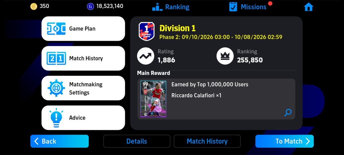 Social___Ghost's tweet photo. I entered div 1 yesterday, I think the network is better now. I no really need this calafiori Sha I get Carlos already
#efootball
#komami https://t.co/lVjRqc3Ca5
