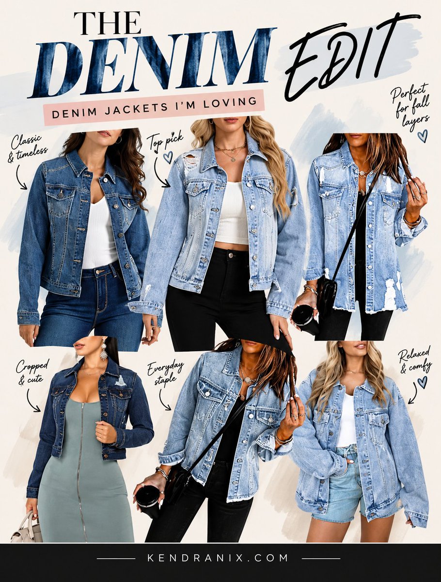 Kendraenix's tweet photo. Denim jacket season #ad #AmazonDeals https://t.co/GliRv7RZlK