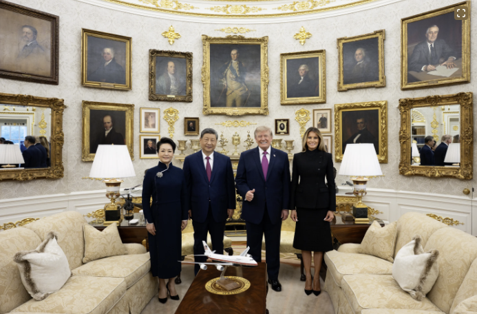 TRUMP_TV_News's tweet photo. 🚨 DEAL DONE

Trump closed it. That’s what he does.

Historic State Visit with Xi — America First, reciprocal, no free lunches:

• $30 BILLION in goods each way getting better tariff treatment  
• China buying 10 MILLION metric tons of U.S. coal in 2027 AND 2028  
• Fentanyl precursors hit — 21 arrests, new controls  
• Two giant pandas coming to Atlanta  
• Boards of Trade & Investment now operational  
• New Super Intelligence dialogue + incident channel  
• Iran never gets a nuke. No tolls on international waterways.

Farmers, energy, security. He extracted concessions and kept the pressure on.

The closer. 🇺🇸

Follow @TRUMP_TV_News  since legacy media isn’t reporting all of this and they’re barred.