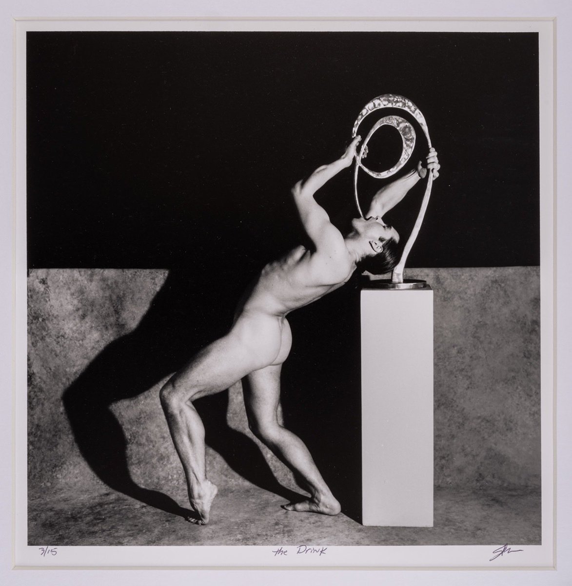 Stevejensen55's tweet photo. “The Drink” by Steve Jensen Sculpture/Sculptor Series 16”x20” black and white film photograph. https://t.co/AikJit79CD