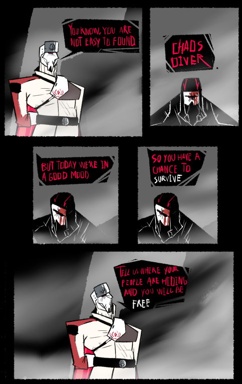 Sansolemongol's tweet photo. I'm working on a mini comic about Brutus in his early days with the truth enforcers.
Here is the first part.

#Helldivers2
#Helldivers2Art https://t.co/d9Upp7Na7H