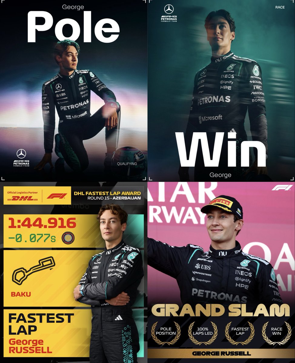 MercedesAMGPCF1's tweet photo. WHAT A PERFORMANCE, GEORGE! 

🌟 https://t.co/OLjlGsNg0W