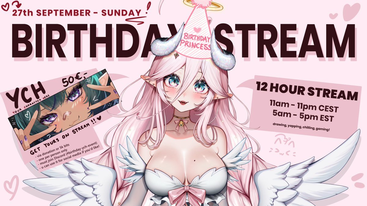 Rosebell_VT's tweet photo. TOMORROW - BIRTHDAY CELEBRATION 🩷🩷🩷

You're all invited 🥹 
You know where 🟣!! https://t.co/toW4KfSVFF
