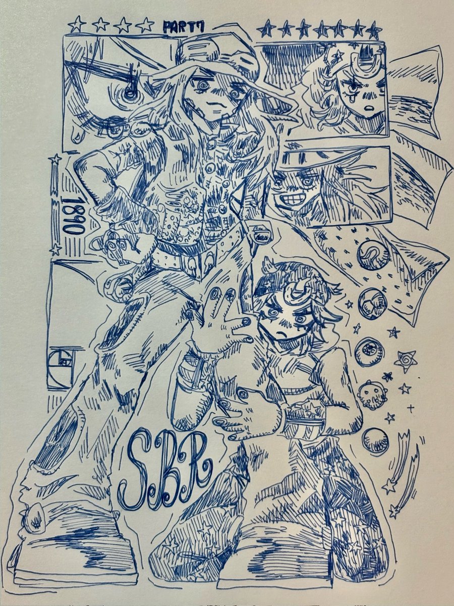 jj__927's tweet photo. 一発描きジョニィとジャイロ https://t.co/RX5WRAZpx2
