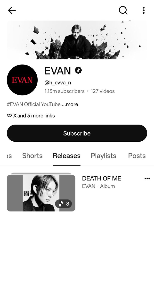 zZzZzZz7_7zZz's tweet photo. "RIDE OR DIE" is a part of ENHYPEN's ‘Releases’ and it is not included in EVAN's ‘Releases’ section. https://t.co/zNnAyb1JrX