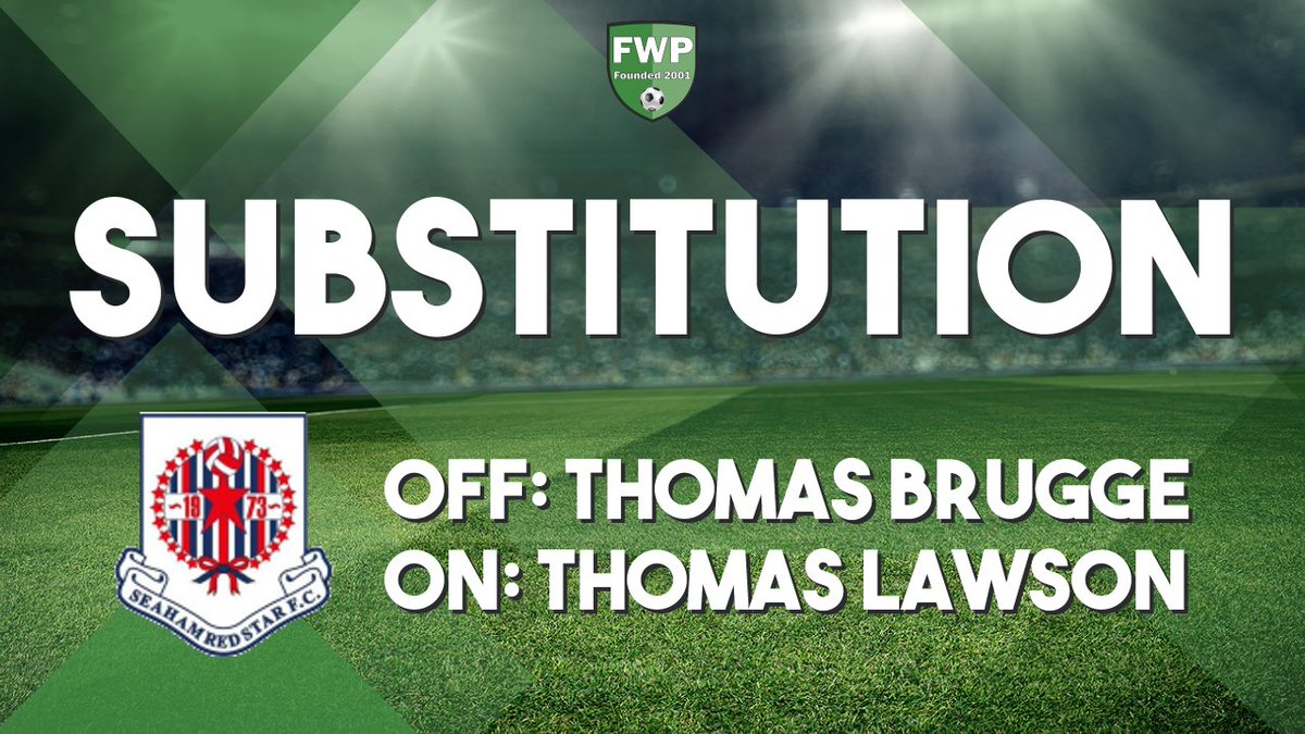AlnwickTownAFC's tweet photo. SUB: Thomas Lawson replaced Thomas Brugge (48') https://t.co/I7tTHrBe5b