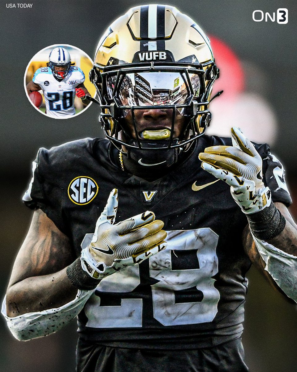On3's tweet photo. NEW: Vanderbilt RB Sedrick Alexander is donating $280 per touchdown to The ALS Association in honor of former Titans star Chris Johnson💙

(h/t @joey_dwy) 

https://t.co/lVD5pBGaHQ