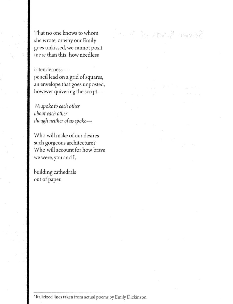 pagigpaw's tweet photo. “how needless

is tenderness—
pencil lead on a grid of squares, 
in envelope that goes unposted, 
however quivering the script—”

even when i hold your letter in my hands,
i am not touching you

from hush harbor by mookie katigbak-lacuesta https://t.co/vZQ1J2f7He