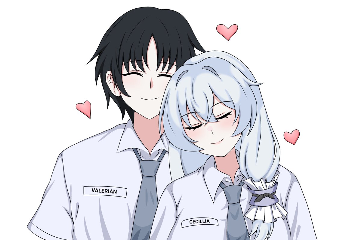 NoxShadow_'s tweet photo. High School — Valerian &amp; Cecillia https://t.co/oLSPWcBC4N