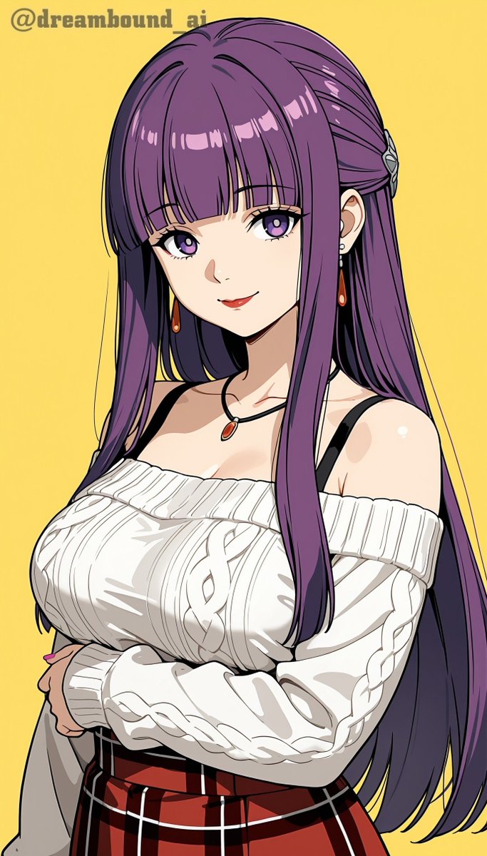 dreambound_ai's tweet photo. Her gentle presence carries a quiet elegance that makes every look feel effortlessly mesmerizing. 💜✨️💫

.
.

• Created on: @moescapeai

.
.

#Anime #Trending #ExplorePage #Fern #FrierenBeyondJourneysEnd https://t.co/S5JM3oaa3M