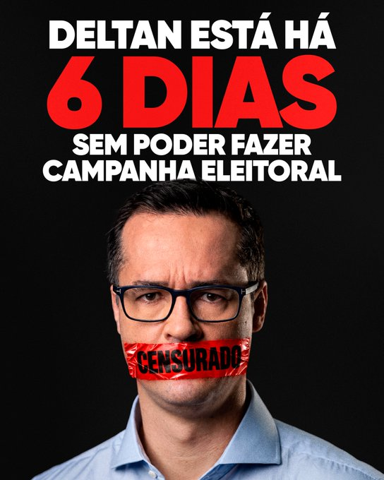 0C0RV0's tweet photo. Proibiram o Deltan de fazer campanh, mas a sua cantidatura permanece. Então, você que é do Praraná, vote 300 https://t.co/rUJ3ye4Clc