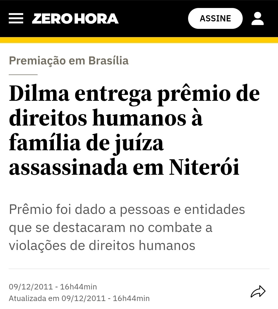 RaimundoDante's tweet photo. Os mais jovens não devem saber, mas, em 2011, havia uma juíza famosa no Brasil por prender milicianos no Rio de Janeiro.

Seu nome: Patrícia Acioli. 

Aos 47 anos, ela foi morta por 2 homens em 11/08 com 21 tiros na porta de casa.

Essas foram umas das reações políticas à época: https://t.co/XDVR82OAQc