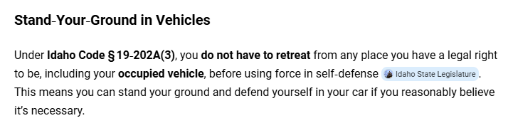 SelfEvidentLee's tweet photo. @RadioGenoa This is why self-defense laws are important and need to be clearly spelled out so everyone understands. In Idaho, if you feel threatened in your car, you can run the bastards over! https://t.co/7SOn7bx7Vq
