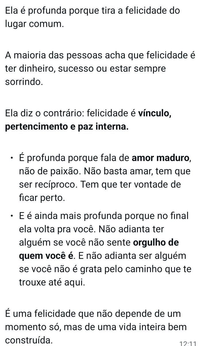 Yatjah's tweet photo. "Sabe qual é a verdadeira felicidade? É ter a quem amar, é a reciprocidade de querer estar perto e, digo mais, o orgulho de ser quem se tornou e a gratidão pelo que foi construído"
Júlia Andrade Lima https://t.co/4O2LsKcJDB