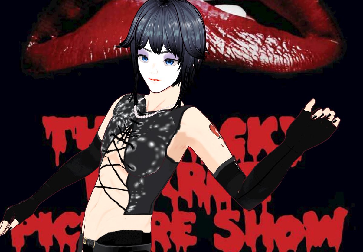 sebrainbow_'s tweet photo. “You got caught with a flat? Well how bout that?” ~Dr. Frank-N-Furter (the rocky horror picture show) 

#Vtuber #therockyhorrorpitctureshow #entuber #fypシ゚viral #positivity #Vroidmodel #Vroid #sebrainbow https://t.co/HXe0VXad3C