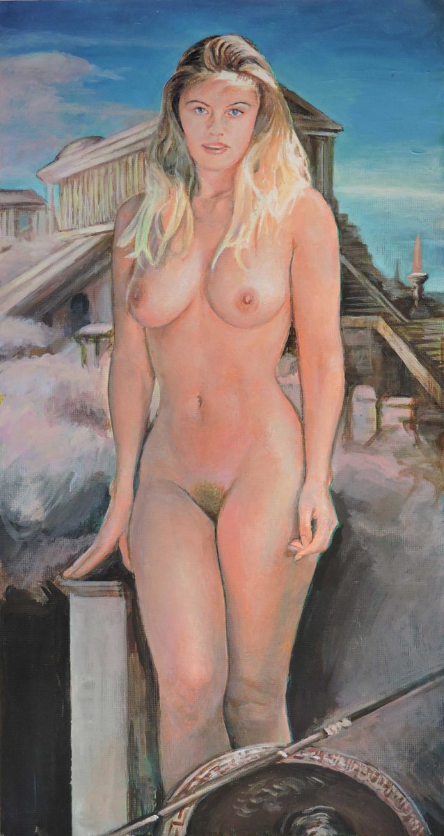 alexlinkovactra's tweet photo. "Olympian Majesty: Athena’s Realm" 
oil painting on canvas https://t.co/3dtyy6aEIA