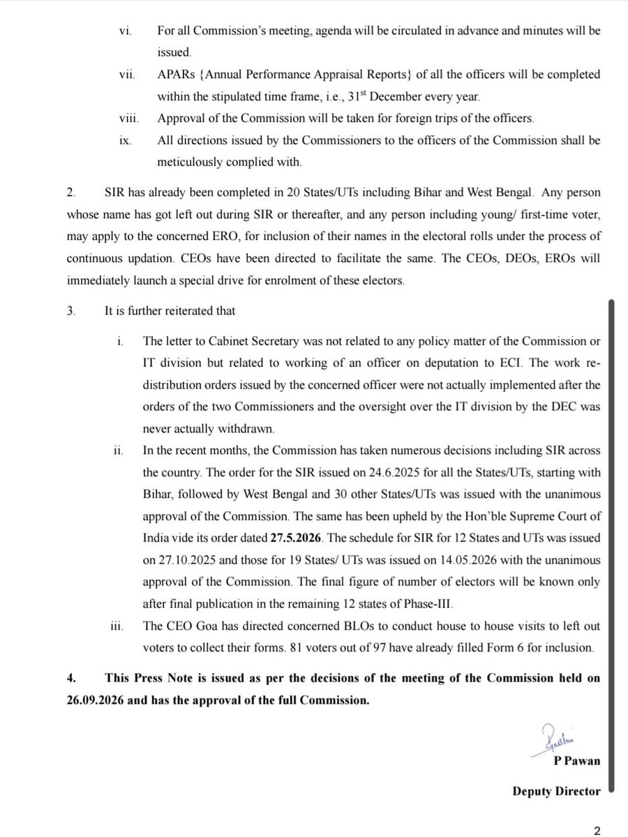 RajeevRC_X's tweet photo. I stand corrected .

Rahul Gandhi is not Indian politics greatest creative fabricator.

@RahulGandhi is Indias biggest fraud.

Every decision by @ECISVEEP abt #SIR was an unanimous one. https://t.co/GeiwjrfYTh