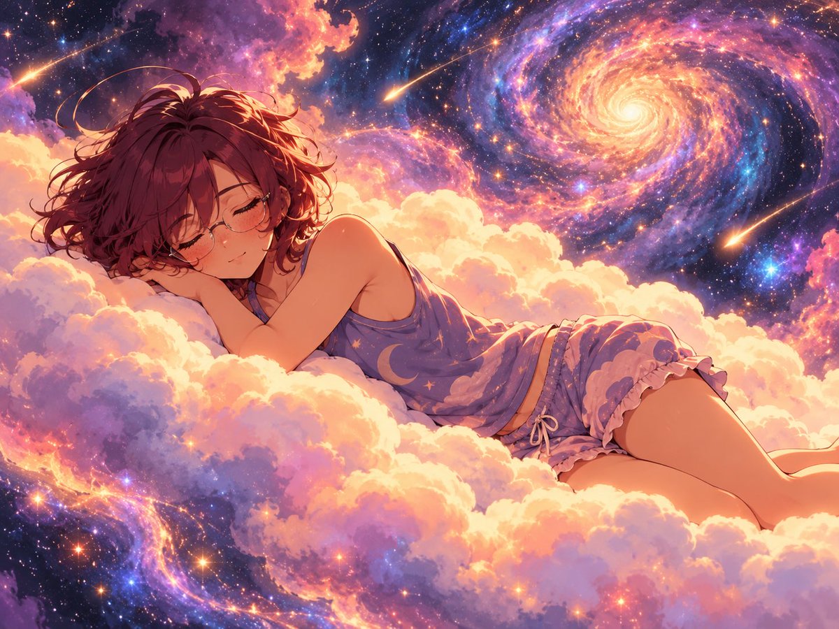cosy_ai's tweet photo. i took a big fat nap after getting home from being out earlier… i really needed that nap, i slept so soundly.. but i had some really weird dreams… that’s usual, though. anyway, im awake now! good morning everyone. or… good afternoon? #AIart #AIArtistCommunity https://t.co/NS6HtD7iUY