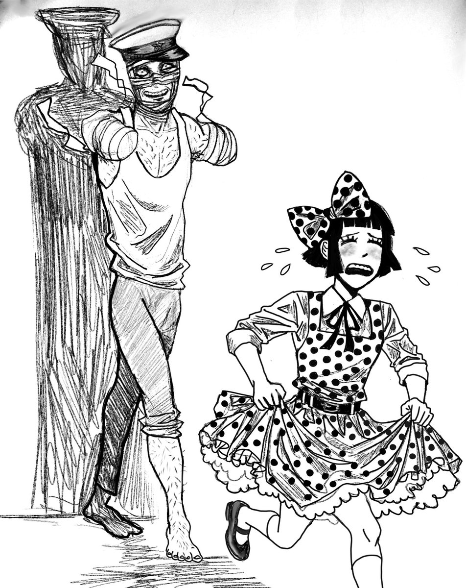morfinist872183's tweet photo. Oh no Midori u gotta run mummy man is right behind u https://t.co/OcGQ1fy9Af