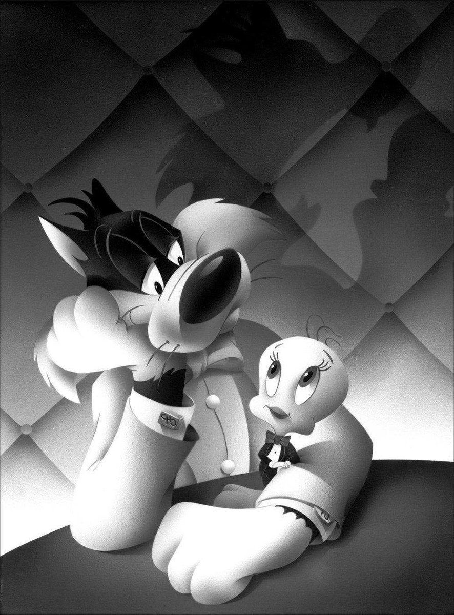 pinkpiggyclub's tweet photo. so who was gonna tell me that there’s looney tunes portraits https://t.co/H1v5KySxHD