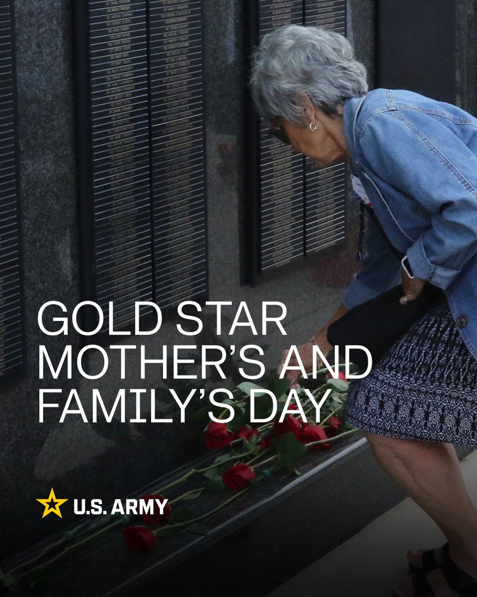 USArmy's tweet photo. In solemn gratitude, we honor Gold Star Mothers and Families today for the heavy burden of sacrifice they carry for our nation. https://t.co/leuBC5LMra