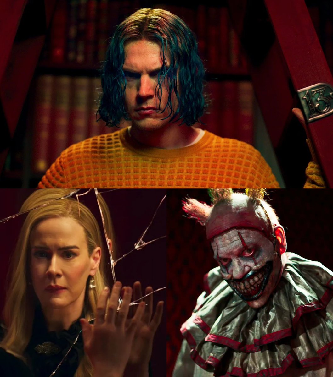 AHSZone's tweet photo. Ryan Murphy says #AHS13 is not a sequel to any previous season of the show and teases what’s to come for the returning characters:

“It’s a different story with characters that you love returning. They’re fighting a very big villain. There has to be something big enough that even the ones who were villains before are now heroes — they’re united against a force that we’ve touched on in other seasons, but not in the way we are doing this season. There’s a big villain.”