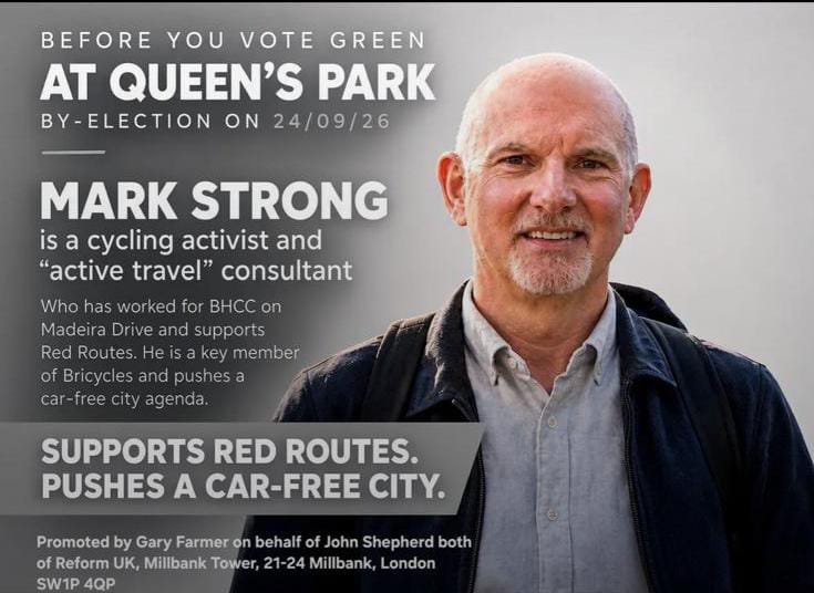 StrollingJ's tweet photo. @ZackPolanski Loving Reform's contribution... pointing to Mark Strong's excellent green transport credentials. https://t.co/VDtehkaQtD