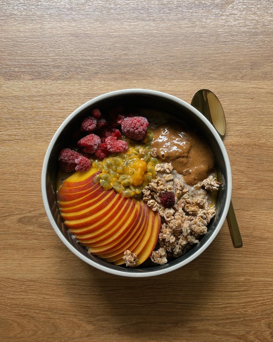 CarollTroeil's tweet photo. A lovely oatmeal bowl, coffee with my baby buddy, and outings. Honestly, I’m loving life right now. https://t.co/b66ykINbWQ