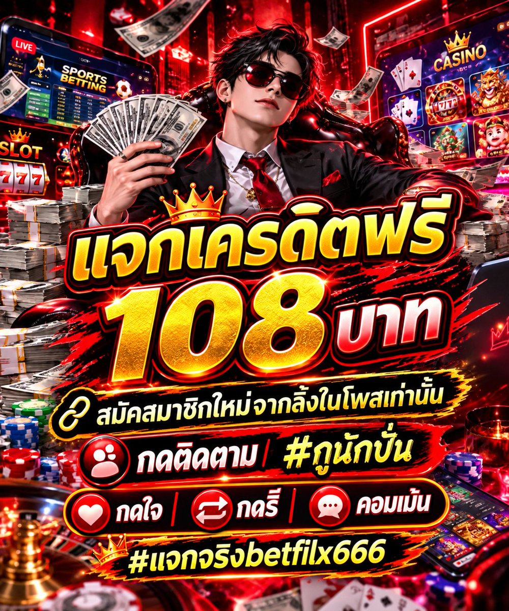 dek_mnus's tweet photo. #เครดิตฟรี 108 บาท
ทำ 600 ถอนสูงสุด 188 บาท
กดติดตาม กดรี กดใจ 
คอมเม้น #แจกจริงbetfilx666
ทำครบ ส่งหลักฐาน&amp;ส่งยูสให้แอดมิน https://t.co/6XuIDMddKw
สมัคสมาชิกผ่านลิงในโพสนี้เท่านั้น 
https://t.co/tplZJJtpps

#แจกทุนฟรี #เครดิตฟรี #เครดิตฟรี108 https://t.co/yKu3397LFb
